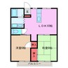 金子ハイツ 2LDKの間取り
