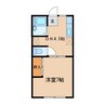 セピアコーポA 1DKの間取り
