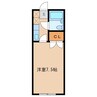 御田コーポ 1Kの間取り