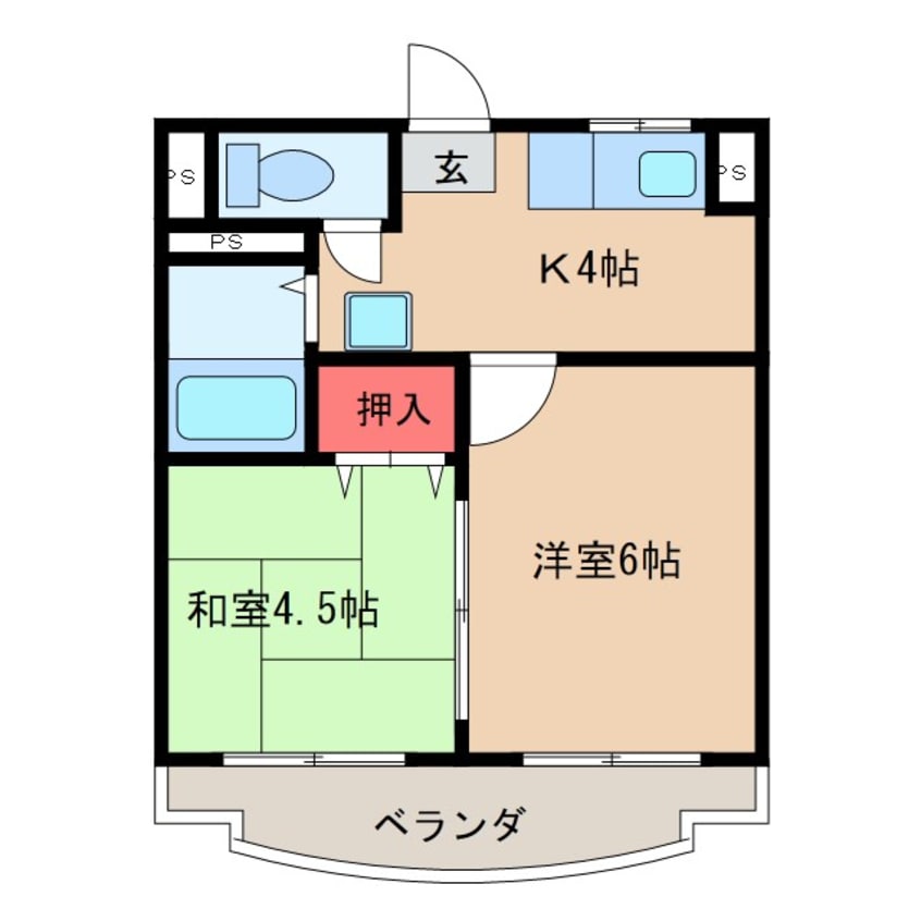 間取図 フジビル佐貫マンション