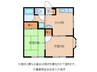 パークハイツトミー 2DKの間取り