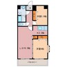 ルミエールアルシェ 2LDKの間取り