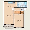 ヒーロー1番館 1LDKの間取り