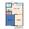 ユートピア 2DKの間取り