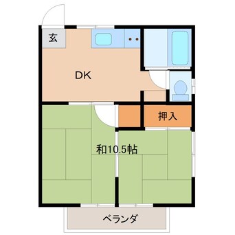 間取図 グリーンハイツやなぎもと