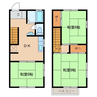 間取図 コーポイソベ