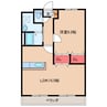 メルヴェイユマンションアネックス 1LDKの間取り