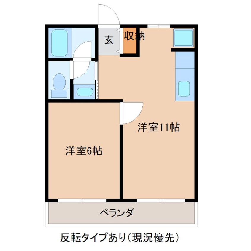 間取図 ラフィーネ佐貫中央　B