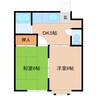 ツインハウスユタカ B 2DKの間取り