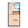 サンハウス 1Kの間取り
