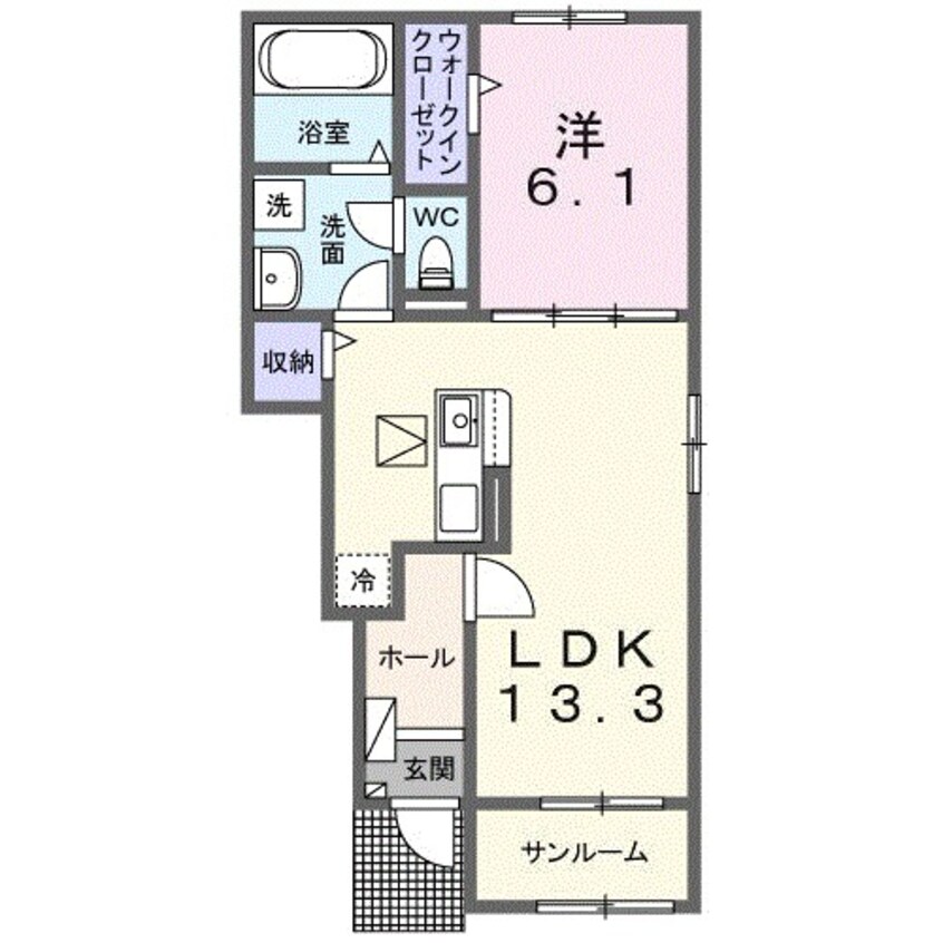 間取図 フラン　メゾン　オーブ