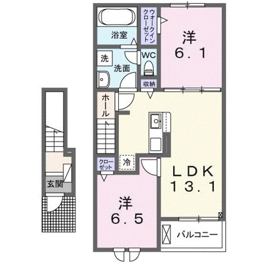 間取図 フラン　メゾン　オーブ