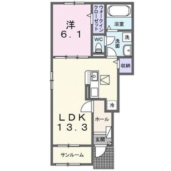 間取図 フラン　メゾン　オーブ