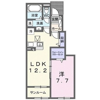 間取図 フラン　メゾン　ソレイユ