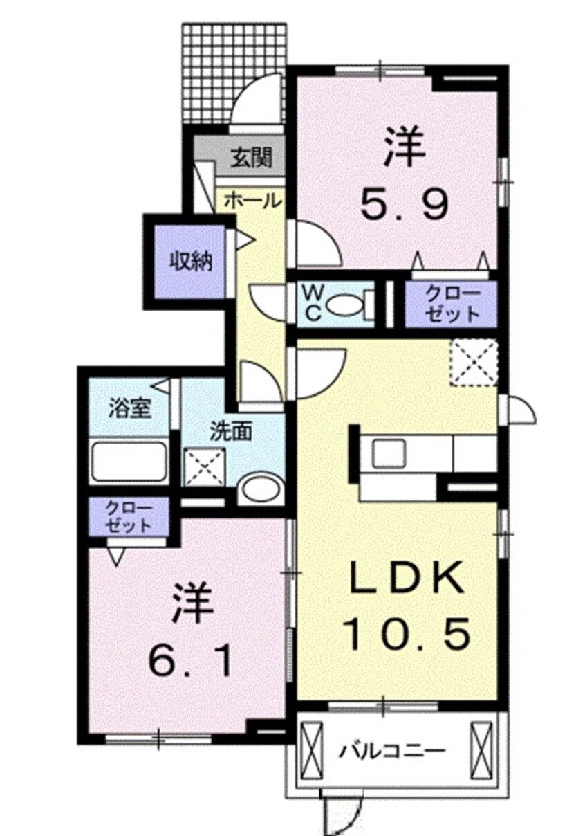 間取図 アイランド　ヒルズ　つくば　II