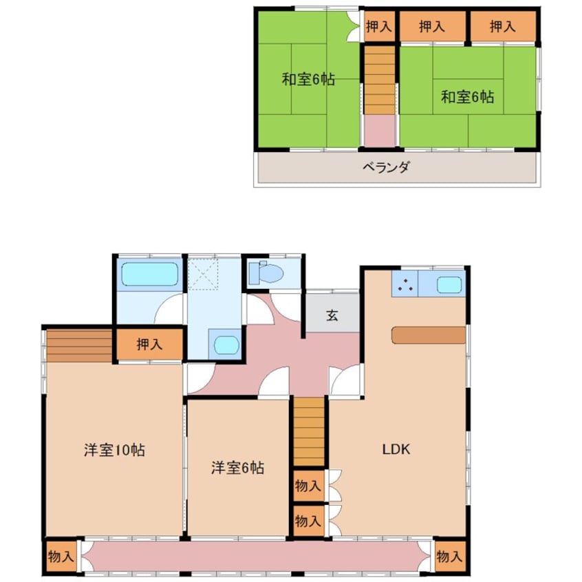 間取図 小坂町1930-9戸建