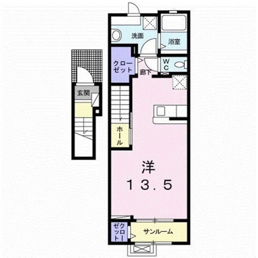 間取図 ラ　リュミエール