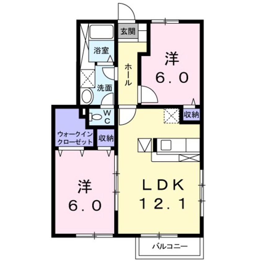 間取図 グリーンハイツ高見原II参番館