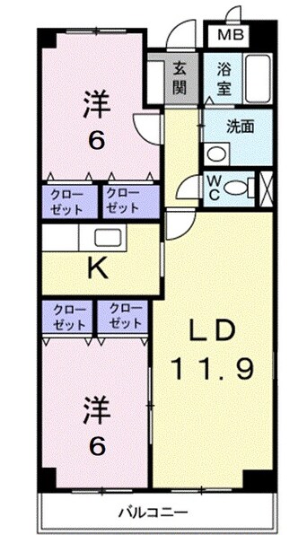 間取図 グランソレイユ