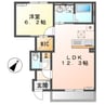 コスモス 1LDKの間取り