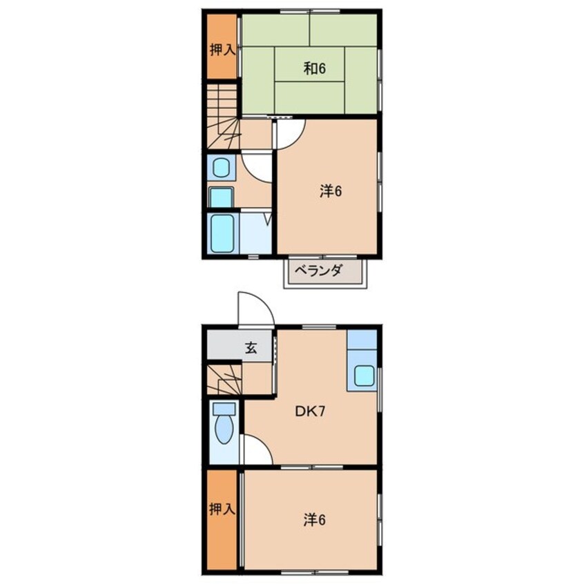 間取図 アーバン旭C