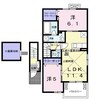 ヴィラ・エレガントα 2LDKの間取り
