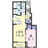 アベニーダ　はなみずき 1LDKの間取り