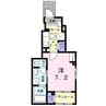 リーフレットII 1Kの間取り