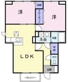 エターナル 2LDKの間取り