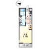 Ｃｅｕ　Ａｚｕｌ（セウ　アジュール） 1Kの間取り