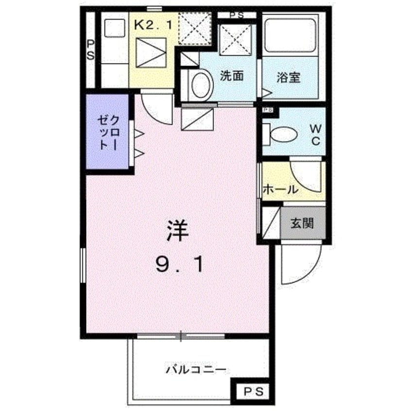 間取図 ハイム夢みの
