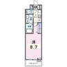 フォレスト佐貫 1Kの間取り