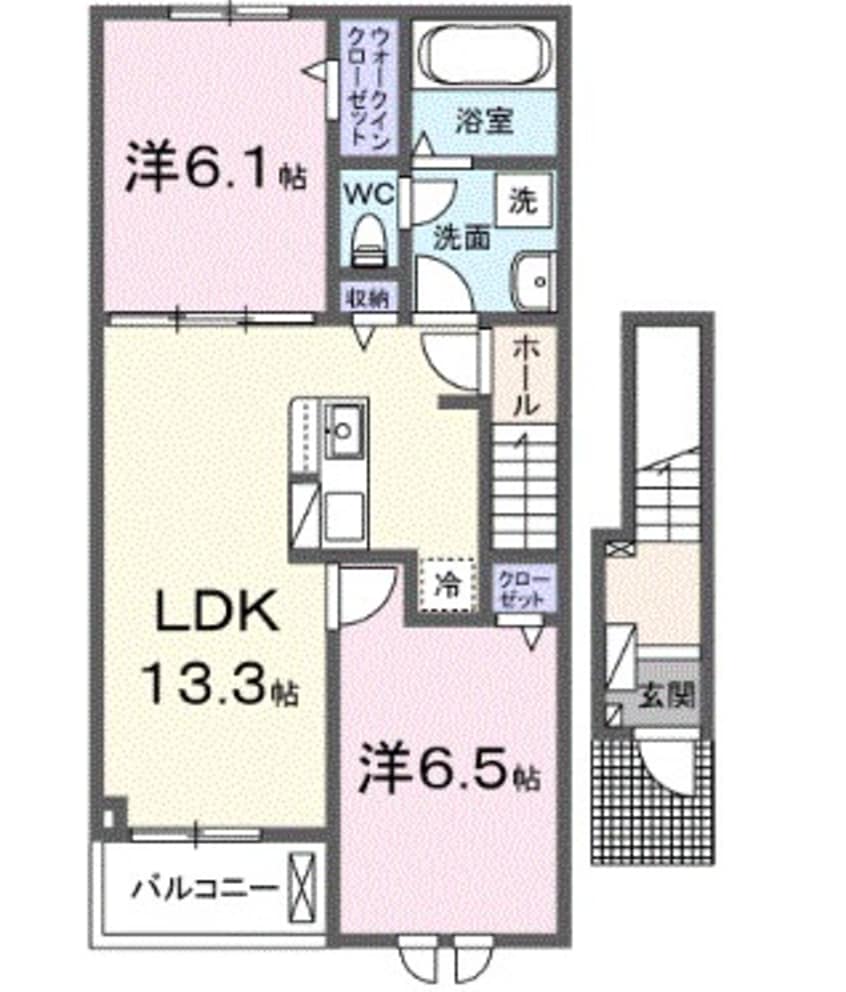 間取図 ルミナーレ荒川沖　I