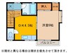 旭ルーミー湖北5号館 1Kの間取り