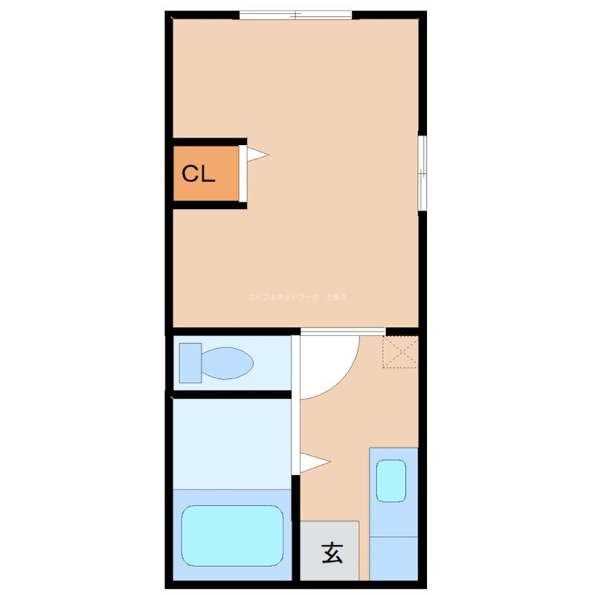 間取図 コーポ長山