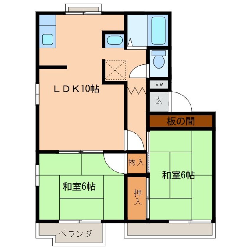 間取図 ハイム千代田
