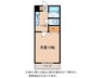 レイクサイド･ウィステリア 1Kの間取り