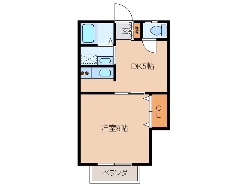 間取図 コーポキャロルＬ棟