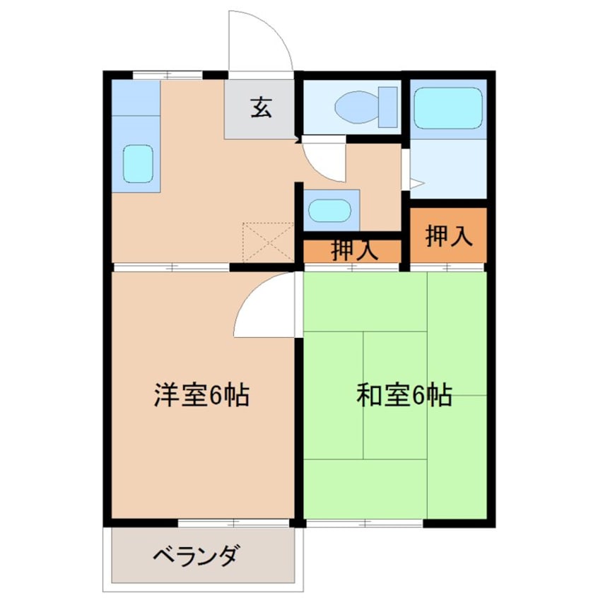 間取図 コスモ土浦