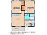 グレイスタウン　1号棟 2LDKの間取り