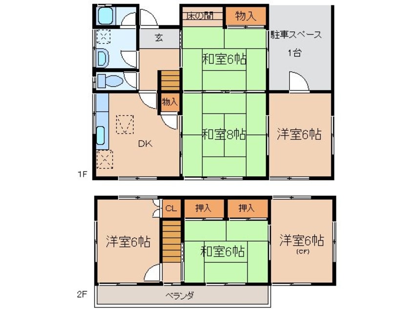 間取図 木田余西台　須藤邸 1【ペット飼育可】