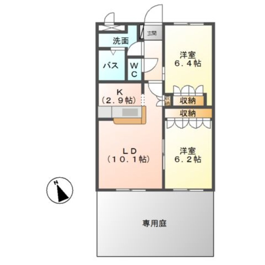 間取図 ソレイユ　シャトー