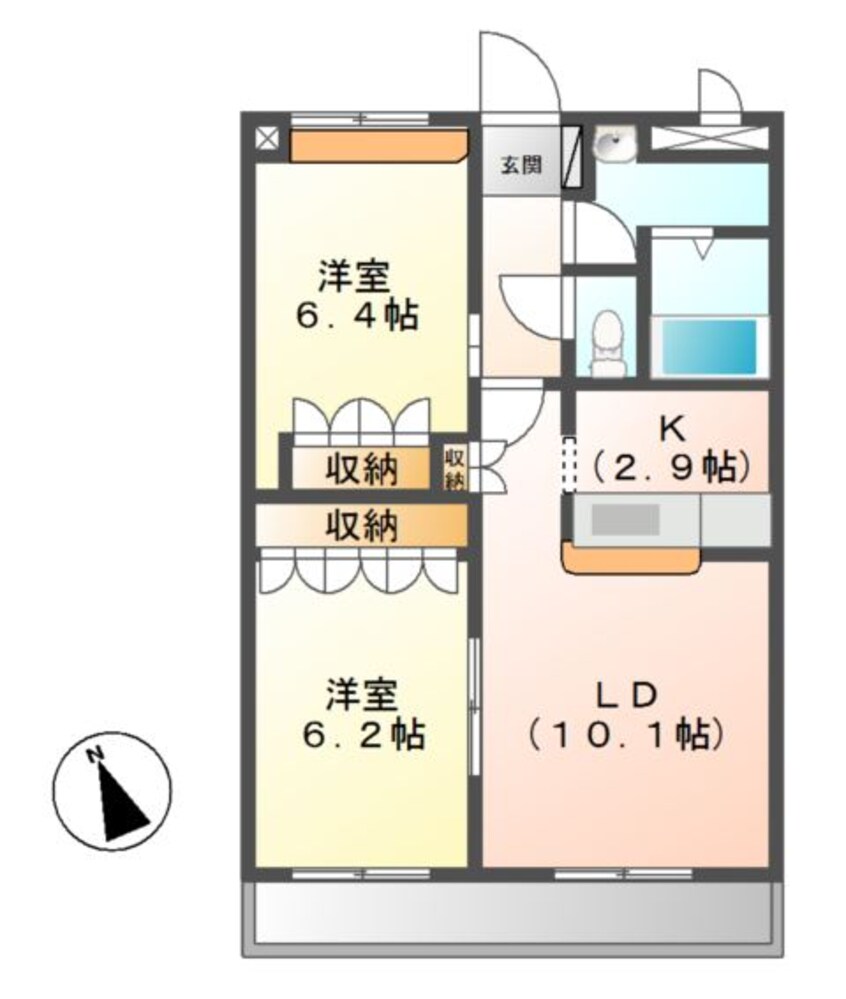 間取図 ソレイユ　シャトー