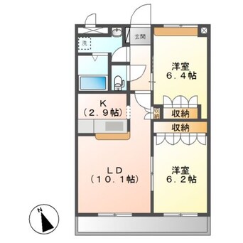 間取図 ソレイユ　シャトー