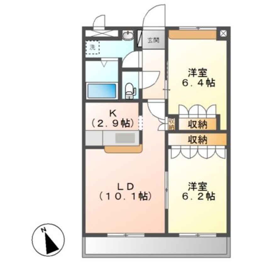 間取図 ソレイユ　シャトー