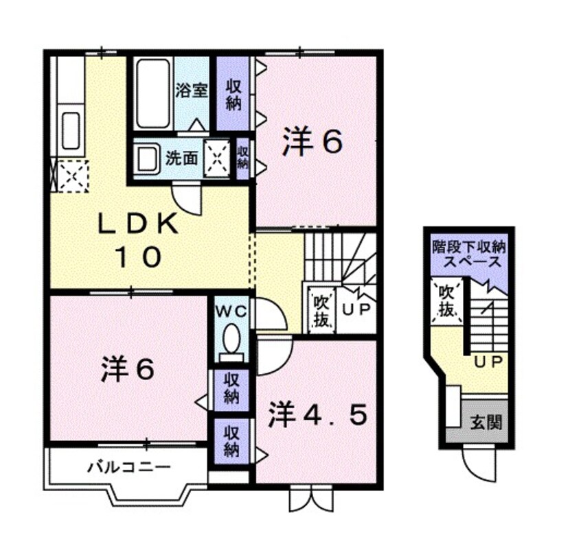 間取図 ハピネスヒル２