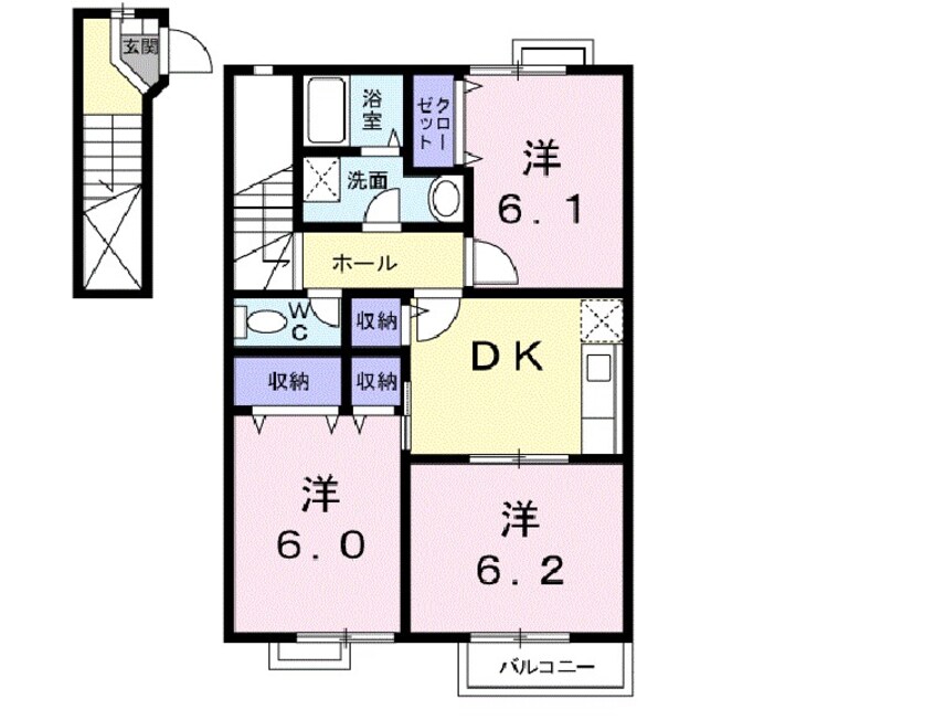 間取図 グランメールＢ