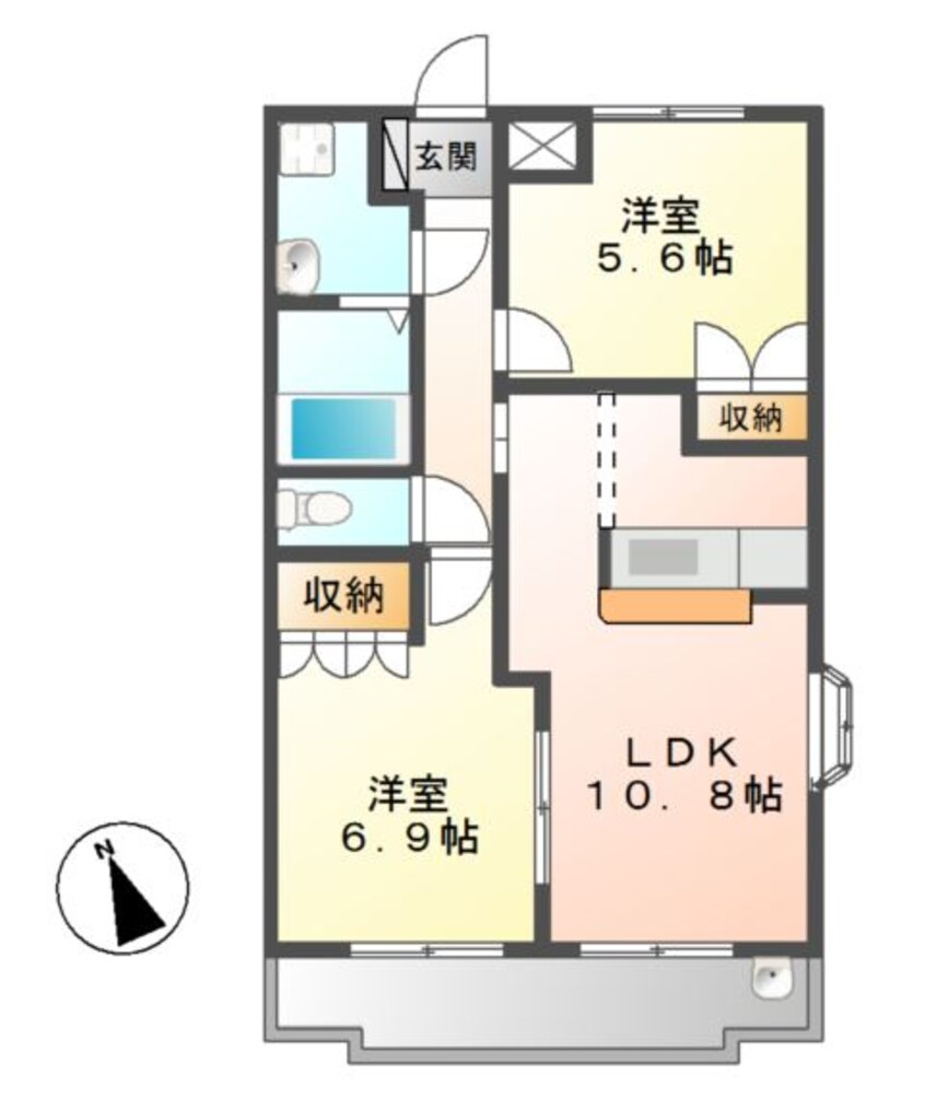 間取図 KASUMIヒルズ