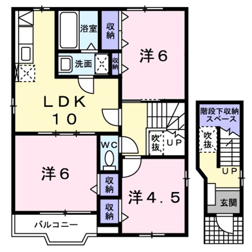 間取図 霞台ハイツＢ