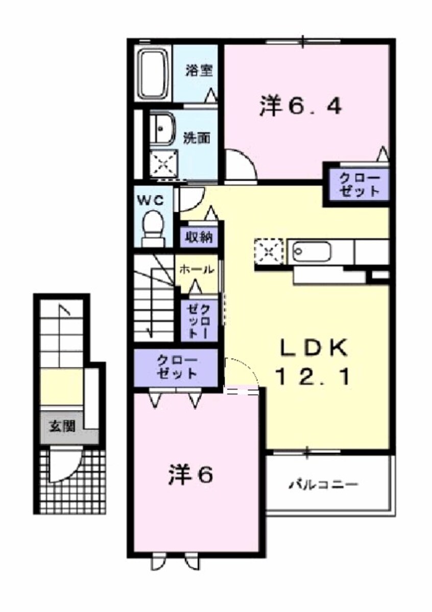 間取図 クレセール・Ｓ　II